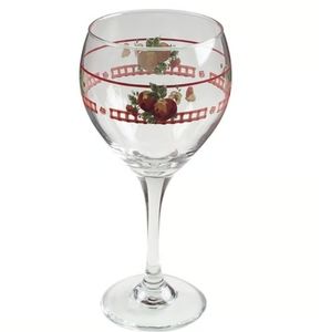 Set of 9 Pfaltzgraff Delicious Pattern 14oz Wine Glasses